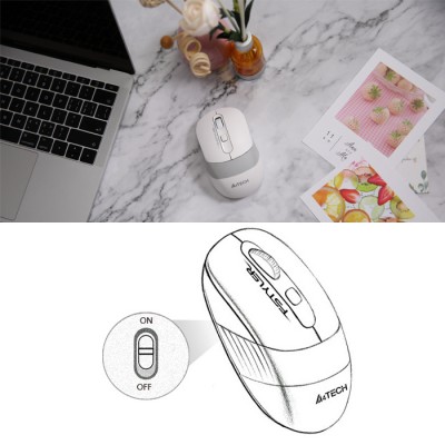 A4 Tech FG1010 USB TR Q Beyaz Kablosuz Klavye Mouse Set