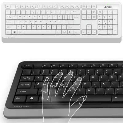 A4 Tech FG1010 USB TR Q Beyaz Kablosuz Klavye Mouse Set