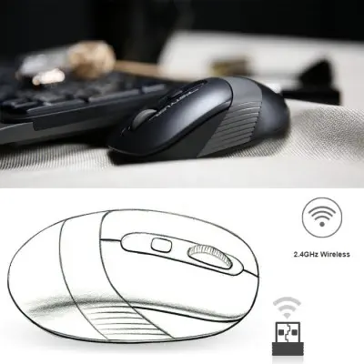 A4 Tech FG1010 USB TR Q Gri Kablosuz Klavye Mouse Set 