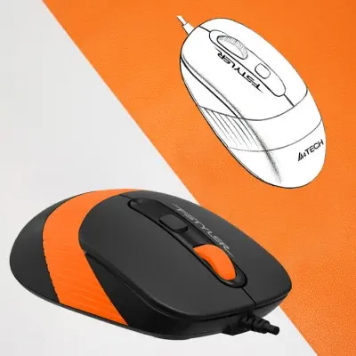 A4 Tech F1010 Turuncu Klavye Mouse Set