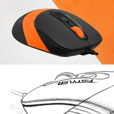 A4 Tech F1010 Turuncu Klavye Mouse Set