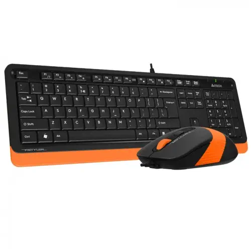 A4 Tech F1010 Turuncu Klavye Mouse Set