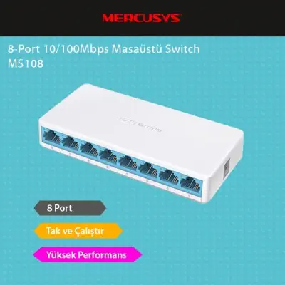 Mercusys MS108 8-Port Desktop Switch