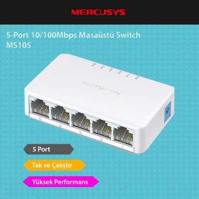 Mercusys MS105 5-Port Desktop Switch