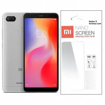 Xiaomi Redmi 6 İçin Nano Kırılmaz Cam Ekran Koruyucu