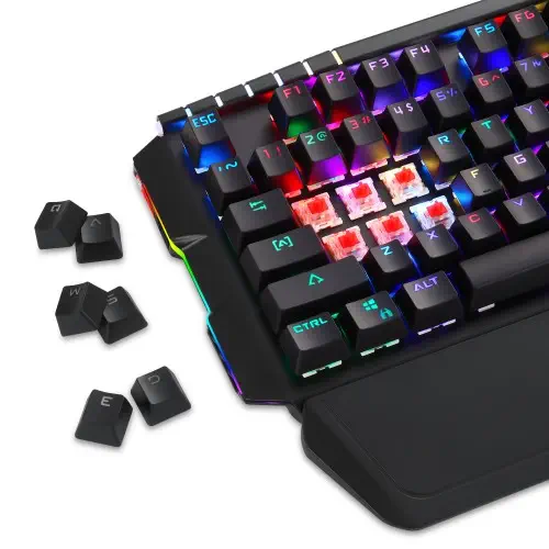 GamePower Katana Outemu Red Switch USB RGB Gaming Mekanik Klavye English Q Layout