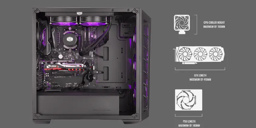 Cooler Master MasterBox RC-MCB-B511D-KGN65-RGB  650W 