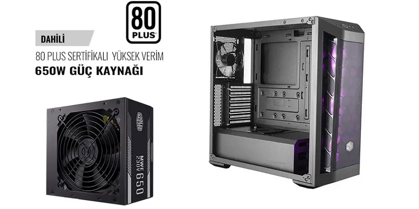 Cooler Master MasterBox RC-MCB-B511D-KGN65-RGB  650W 