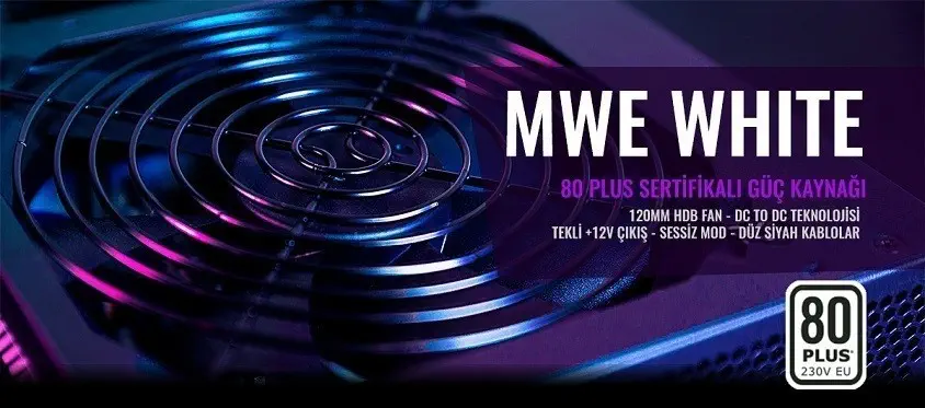 Cooler Master MPE-6501-ACABW-EU 650W 80+ Fanlı Power Supply