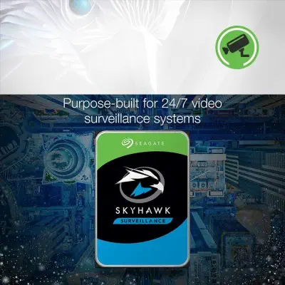 Seagate Skyhawk Surveillance ST8000VX004 8TB 3.5″ SATA 3 Güvenlik Diski