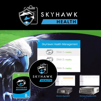 Seagate Skyhawk ST8000VX004 3.5″ 8TB Güvenlik Diski