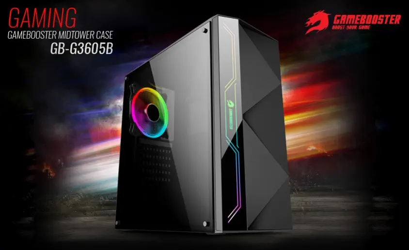 GameBooster GB-G3605B Mid-Tower Gaming Kasa