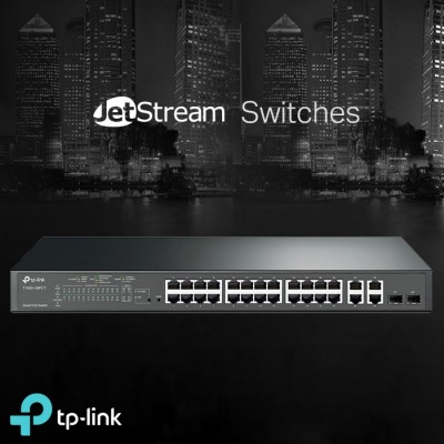 Tp-Link JetStream T1500-28PCT Smart PoE Switch (TL-SL2428P)
