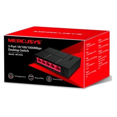 Mercusys MS105G 5 Port 10/100/1000 Mbps Yönetilemez Switch