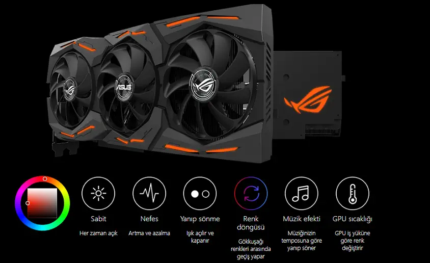 Asus ROG-STRIX-RX5700-O8G-GAMING Gemin Ekran Kartı