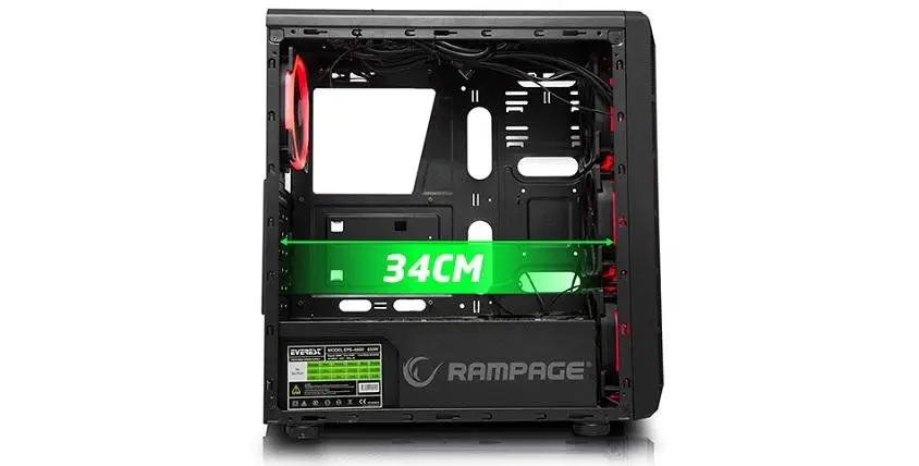 Rampage Shadow 600W Mid-Tower Gaming Kasa