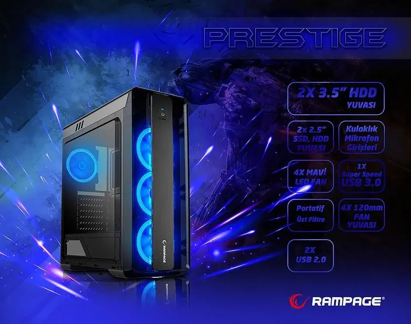 Rampage Prestige Gaming Kasa