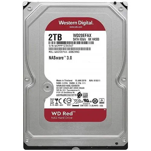 WD Red WD20EFAX 2TB 3.5 inç Nas Disk