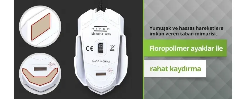 Hiper X-40B Kablolu Gaming Mouse