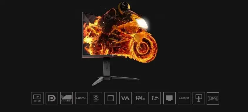 AOC C24G1 23.6″ VA Full HD Curved Gaming Monitör