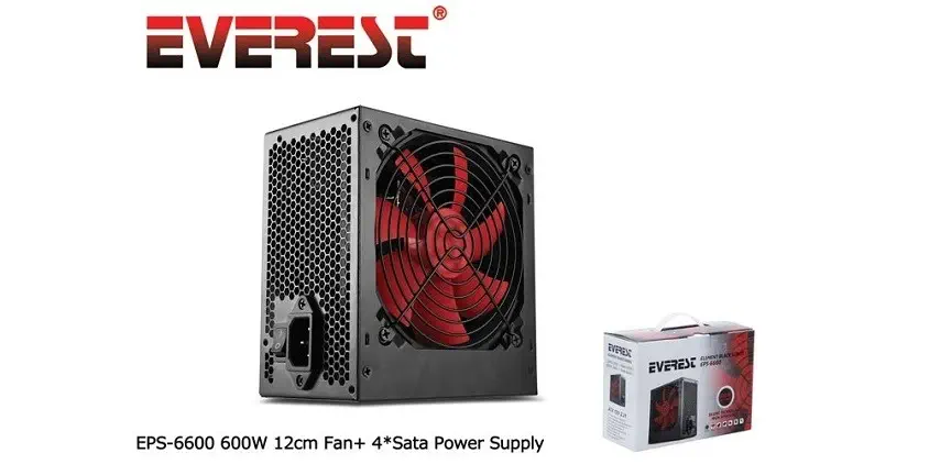 Everest EPS-6600 600W 12cm Fanlı Power Supply