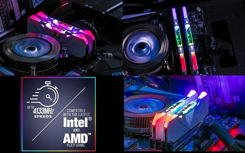 Patriot Viper RGB PVR416G300C5KW 16GB (2x8GB) DDR4 3000Mhz CL15