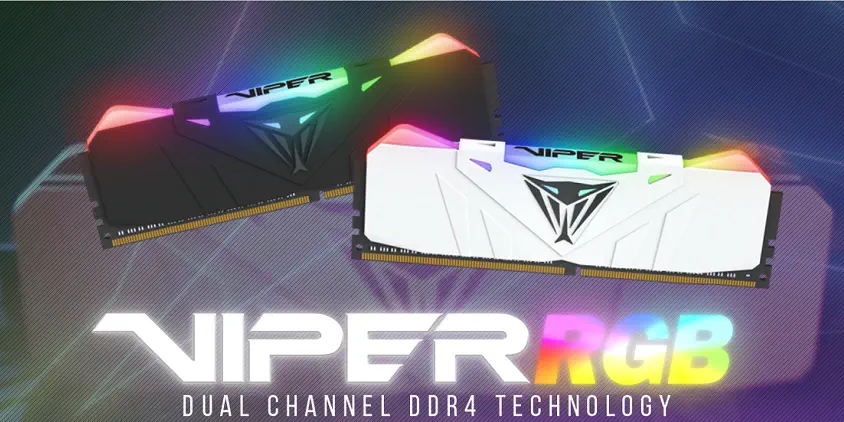 Patriot Viper RGB PVR416G300C5KW 16GB (2x8GB) DDR4 3000Mhz CL15