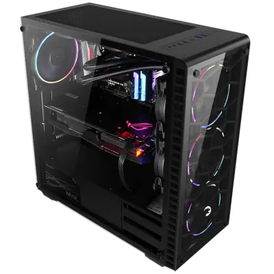 GamePower Horizon Gaming MESH Panel 500W 80+ Bronze Dahili PSU 4*120mm RGB Fan RGB Kontrolcü ve Uzaktan Kumanda