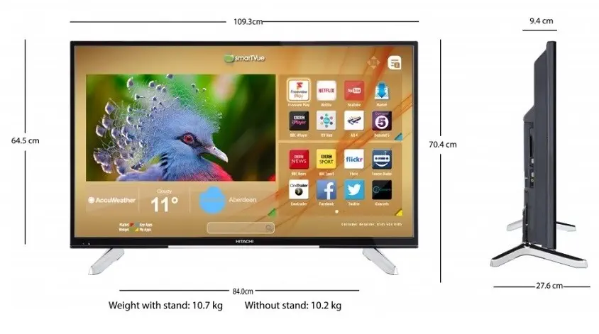 Hitachi 49HT1700UD 49″ 124 Ekran 4K Smart Led Tv