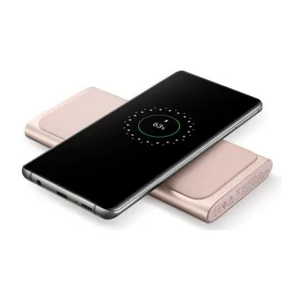 Samsung EB-U1200CPEGWW 10.000 mAh Pembe Kablosuz Hızlı Şarj Cihazı Powerbank