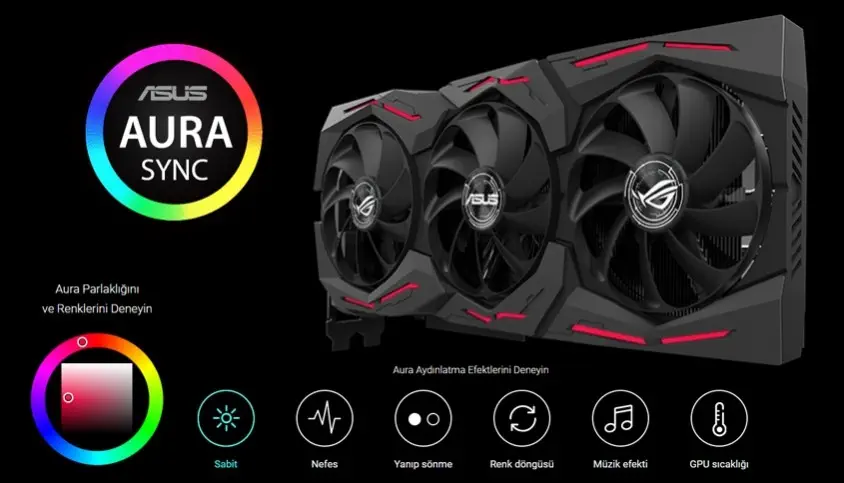 Asus ROG-Strix-GTX1660TI-A6G-Gaming Ekran Kartı