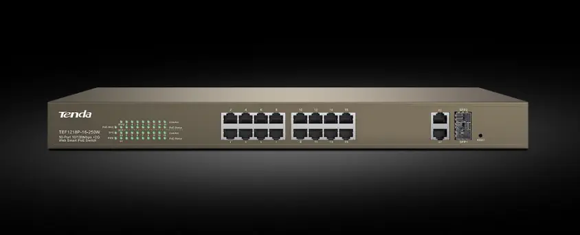 Tenda TEF1218P-16-250W PoE Switch