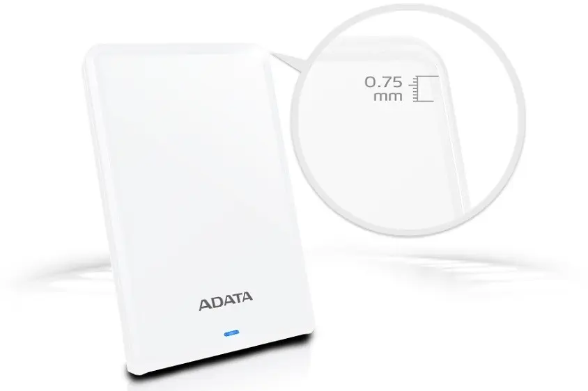 AData HV620S Slim 1TB Taşınabilir Disk Beyaz-AHV620-1TU3-CWH-S