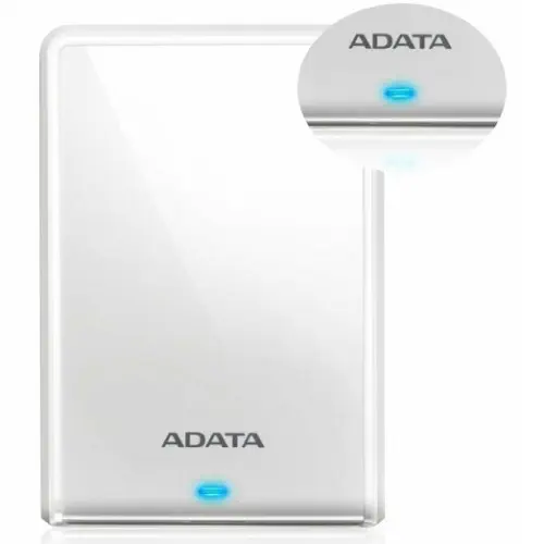 AData HV620S Slim 1TB Taşınabilir Disk Beyaz-AHV620-1TU3-CWH-S