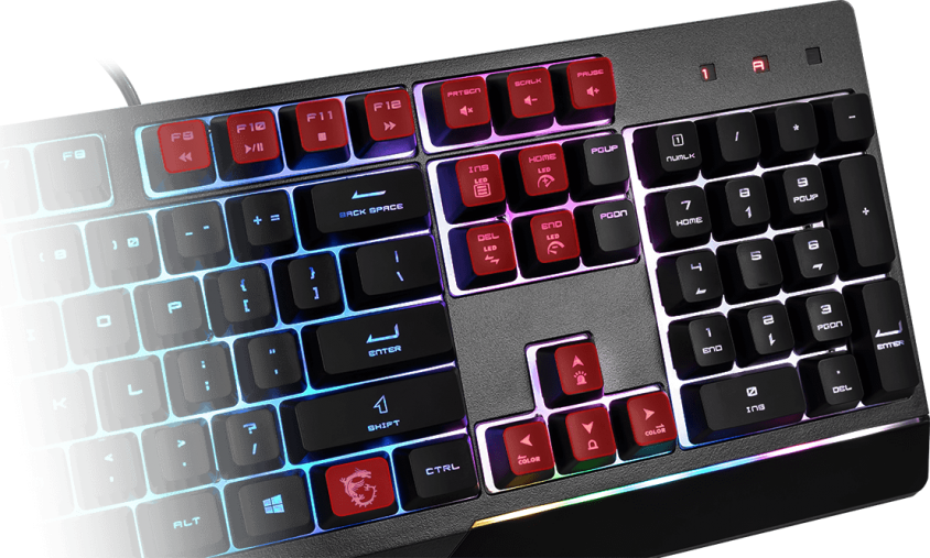 Msi Vigor GK30 RGB Mekanik Hisli TR + Clutch GM11 USB Gaming Klavye Mouse Set