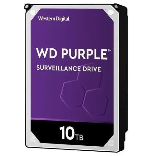 WD Purple WD101PURZ 10TB 3.5″ 7200Rpm 256MB Sata 3  7x24 Güvenlik Diski