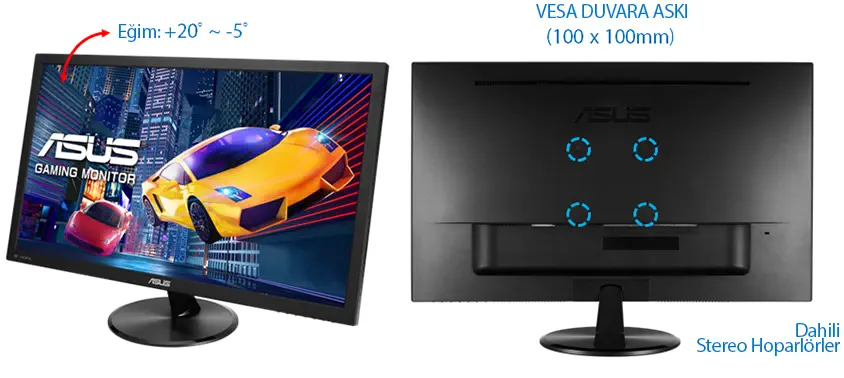 Asus VP248QG 24″ 1ms 75Hz Gaming (Oyuncu) Monitör