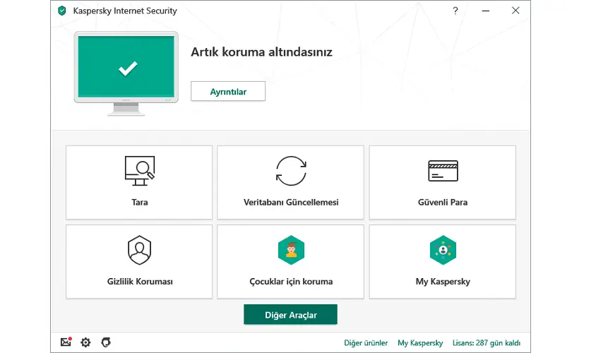 Kaspersky Internet Security  2019 Türkçe 4 Kullanıcı 1 Yıl