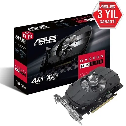 Asus AREZ-PH-RX550-4G-M7 Gaming Ekran Kartı