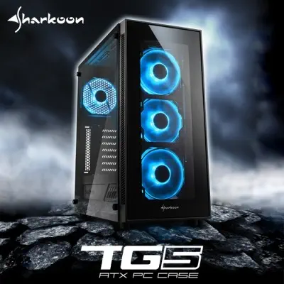 Sharkoon TG5 Blue Gaming Kasa