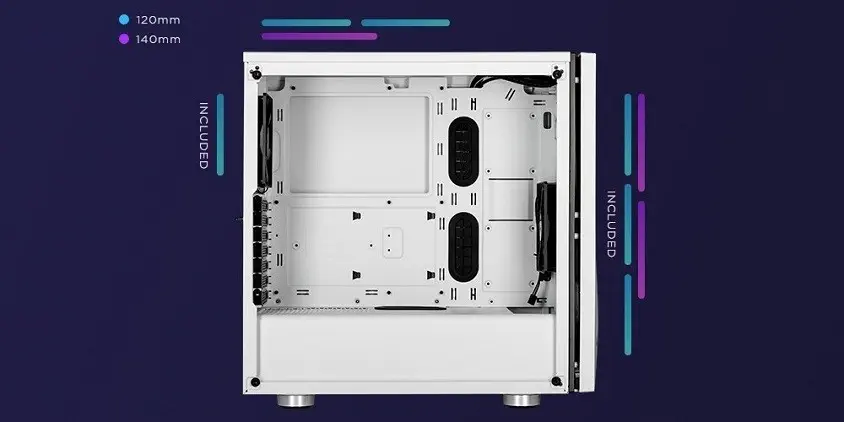 Corsair Carbide Spec-06 CC-9011144 -WW Mid Tower Kasa