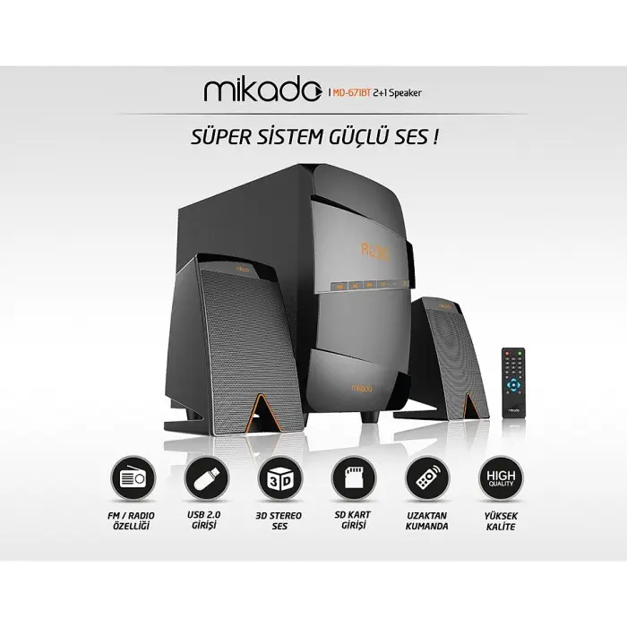 Mikado MD-627BT Multimedia Bluetooth Speaker