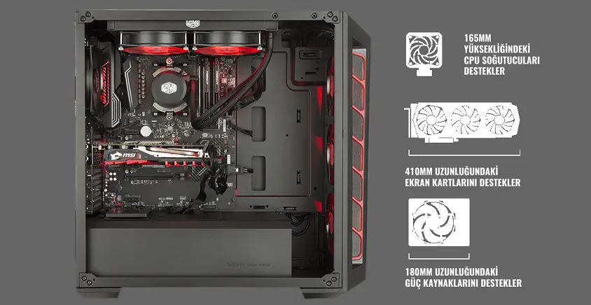 Cooler Master RC-MCB-B511D-KANB60-STU 600W Midi Tower Kasa