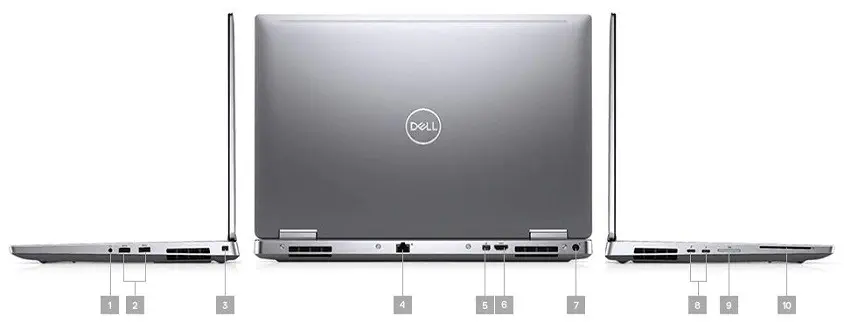 Dell Precision M7540 Oslo i7-9850H 8GB 512GB 4GB Quadro T2000 Windows10 Mobil İş İstasyonu
