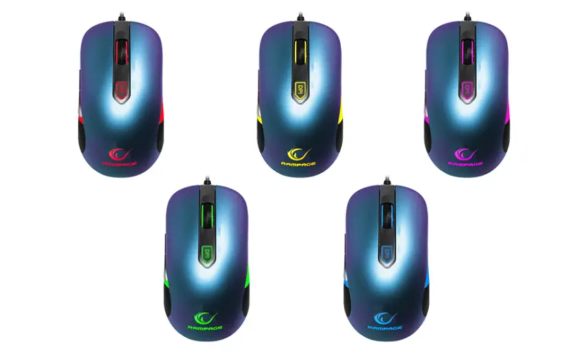 Everest Rampage SMX-R10 Makrolu Oyuncu Mouse Mavi