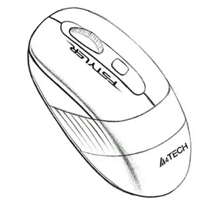 A4 Tech FG30 Kablosuz Mavi Mouse
