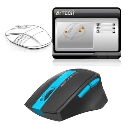 A4 Tech FG30 Kablosuz Mavi Mouse