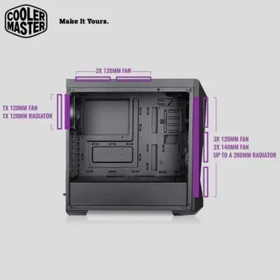 Cooler Master MasterBox K500 RC-MCB-K500D-KGNN-S00 Gaming Kasa