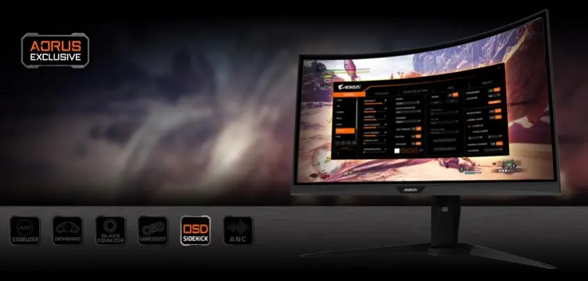 Gigabyte Aorus CV27Q 27 inç QHD Curved Gaming Monitör