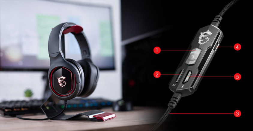 Msi Immerse GH50 Kablolu Gaming Kulaklık